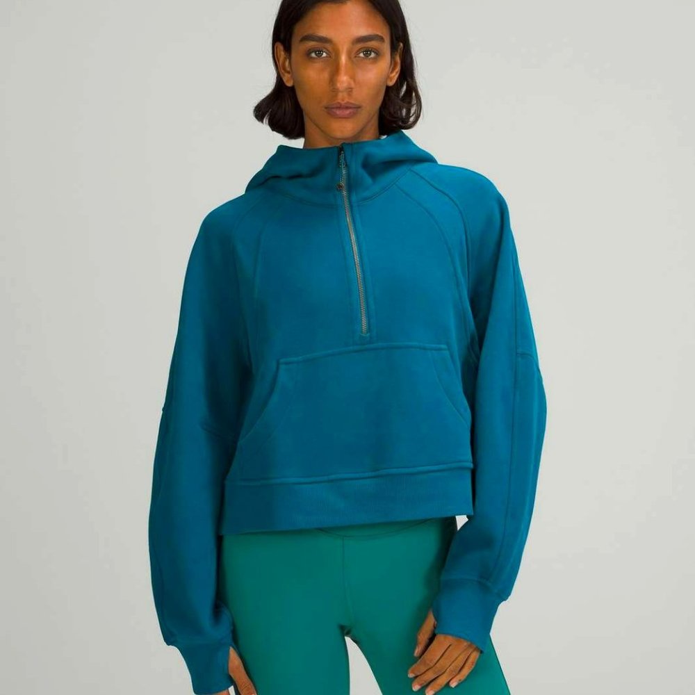 Lululemon Scuba Oversized Half-Zip Hoodie in Capri